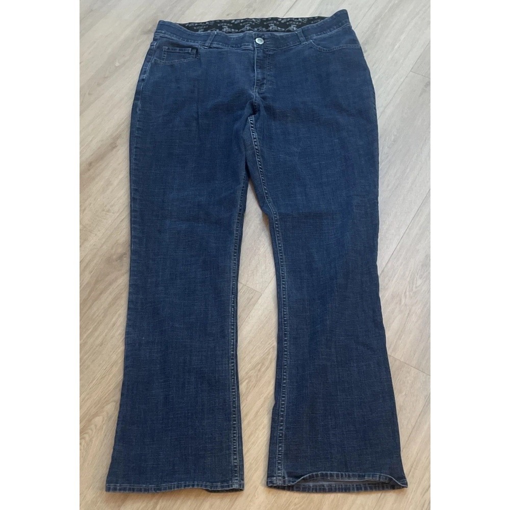 Lee Riders Denim Jeans Bootcut‎ Women's 20W/L Blue Spandex Stretch
